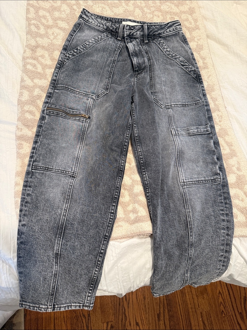 MOTHER barrel cargo jeans